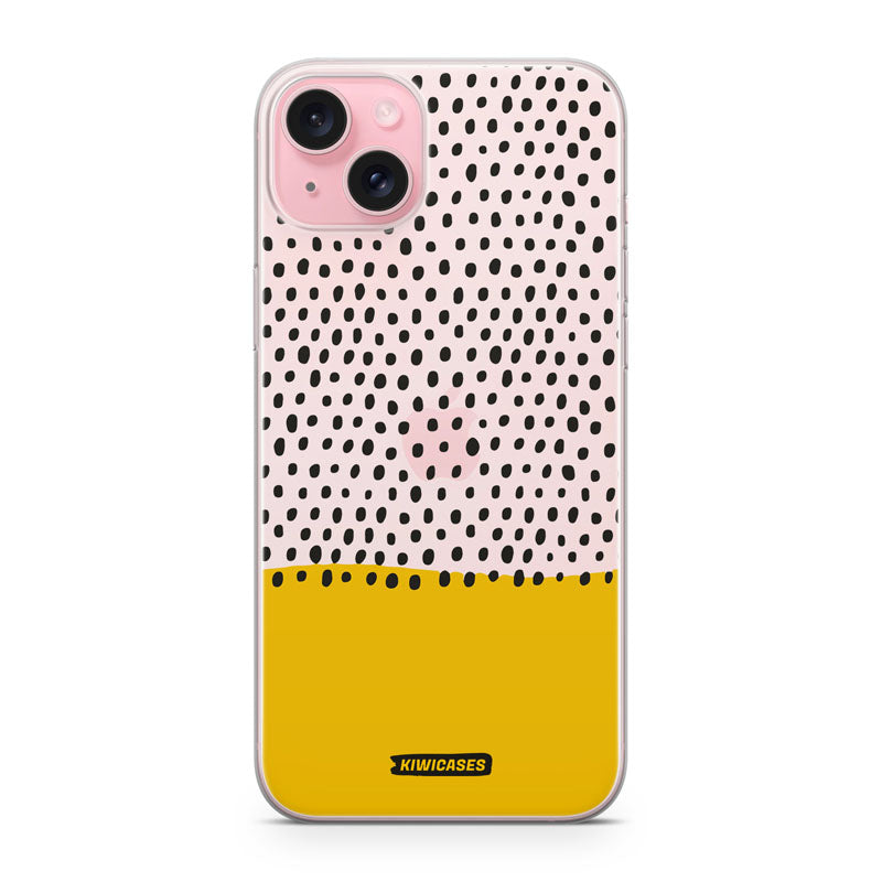 Polka Yellow - iPhone 15 Plus