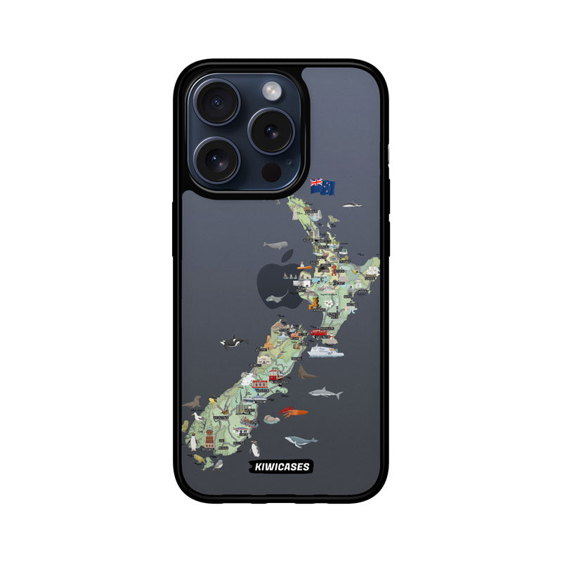 Kiwiana Map - iPhone 15 Pro