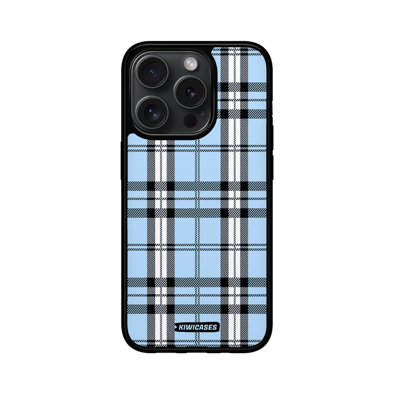 Blue Plaid - iPhone 15 Pro