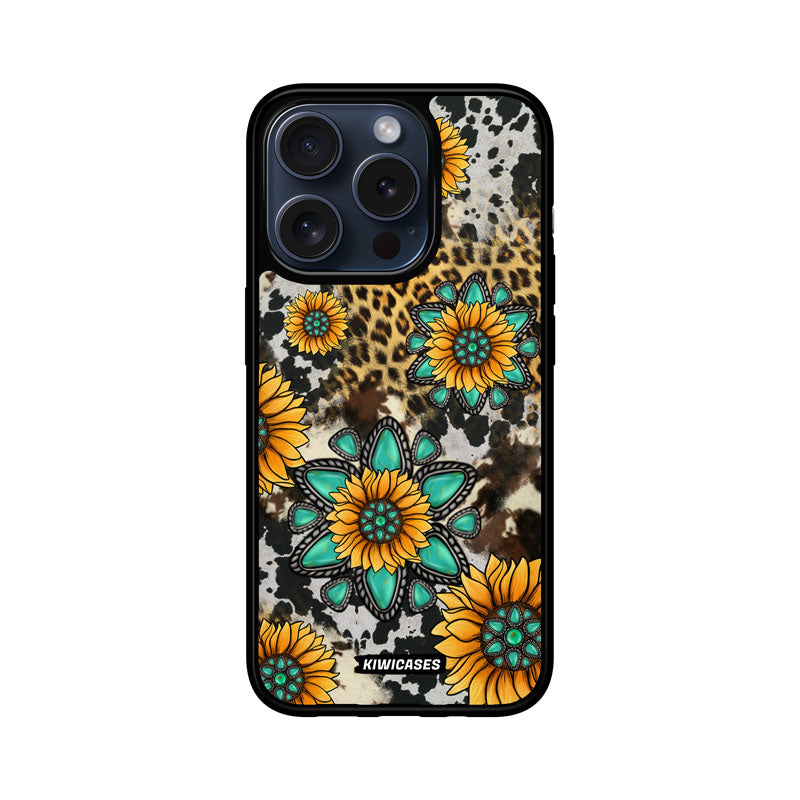 Gemstones and Sunflowers - iPhone 15 Pro