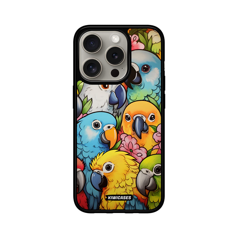 Cute Parrots - iPhone 15 Pro