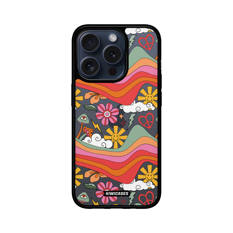Trippy Flowers - iPhone 15 Pro
