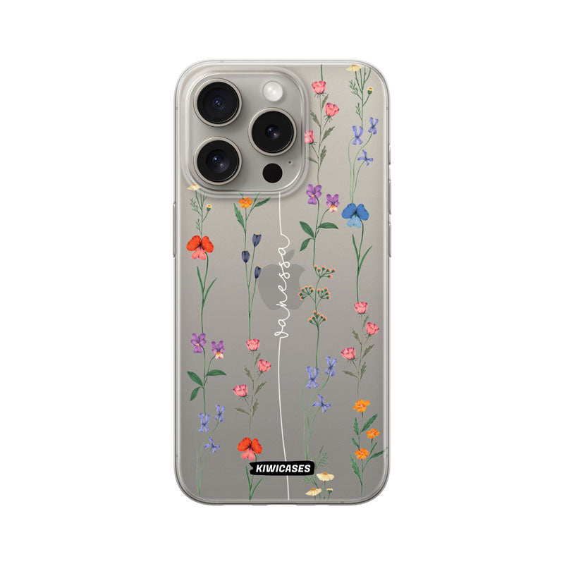Floral String White - iPhone 15 Pro - Custom