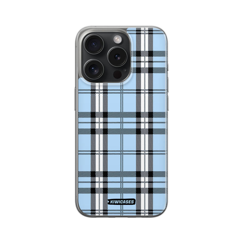Blue Plaid - iPhone 15 Pro