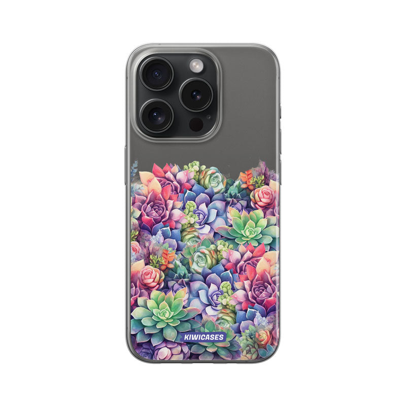 Dreamy Succulents - iPhone 15 Pro