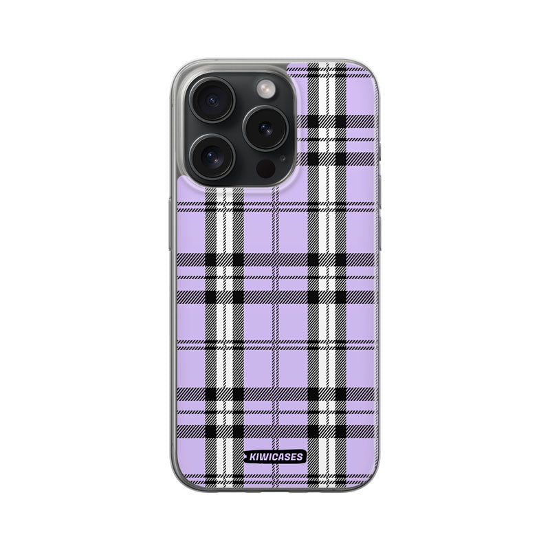 Purple Plaid - iPhone 15 Pro