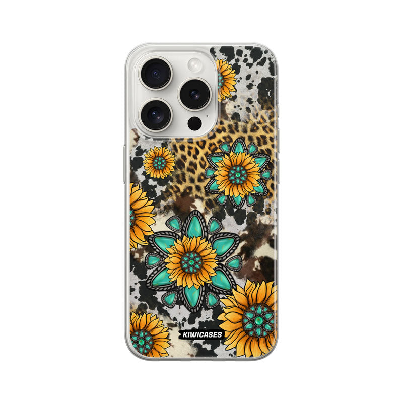 Gemstones and Sunflowers - iPhone 15 Pro