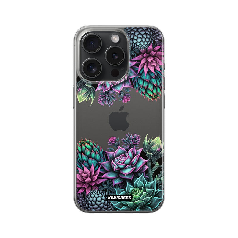 Neon Succulent - iPhone 15 Pro