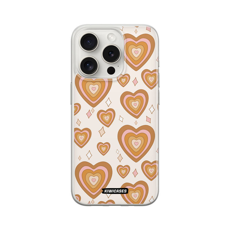 Retro Hearts - iPhone 15 Pro
