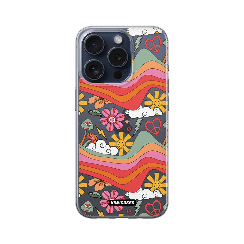Trippy Flowers - iPhone 15 Pro