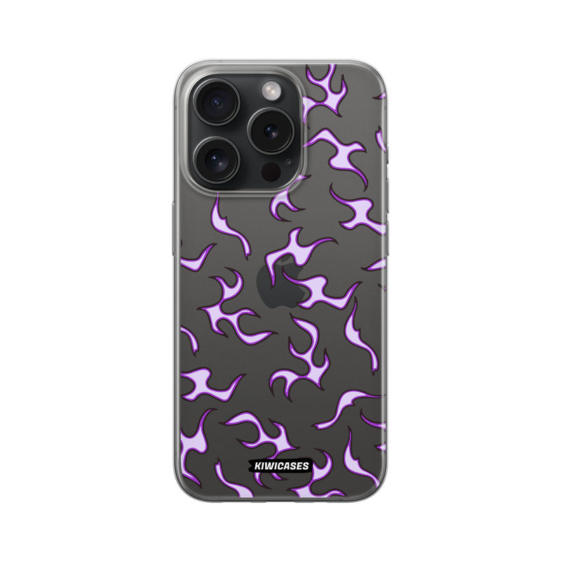 Purple Flames - iPhone 15 Pro