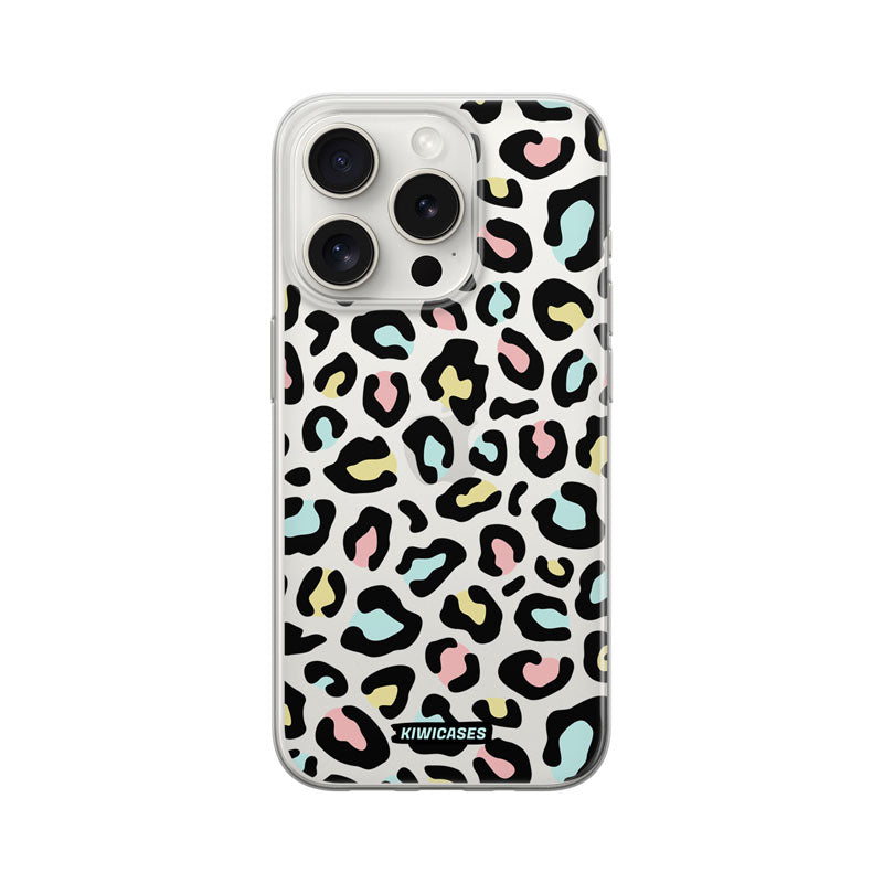 Pastel Leopard - iPhone 15 Pro
