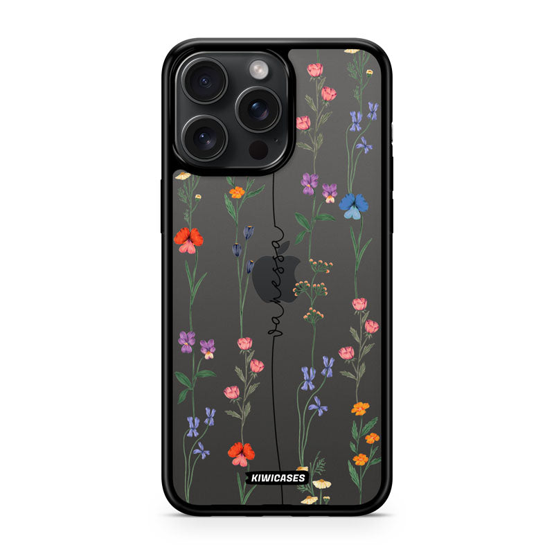 Floral String Black - iPhone 15 Pro Max - Custom