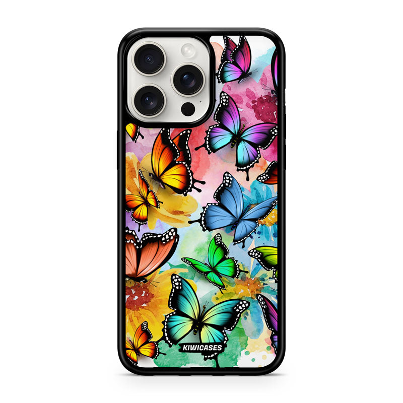 Rainbow Butterflies - iPhone 15 Pro Max