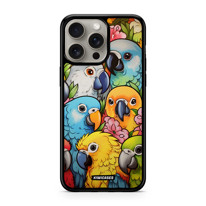Cute Parrots - iPhone 15 Pro Max