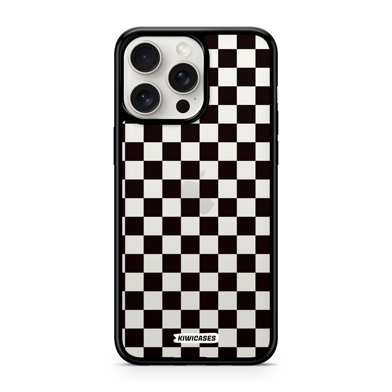 Black Checkers - iPhone 15 Pro Max