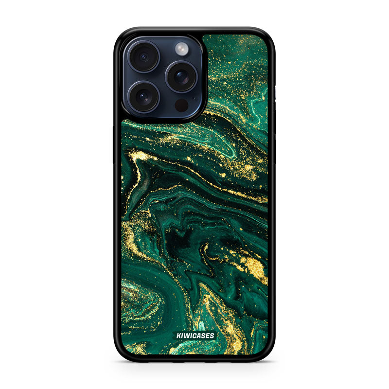 Emerald Splashes - iPhone 15 Pro Max