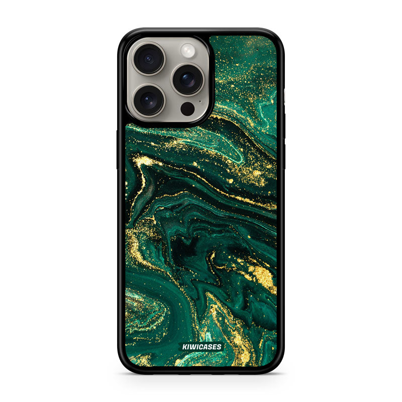 Emerald Splashes - iPhone 15 Pro Max