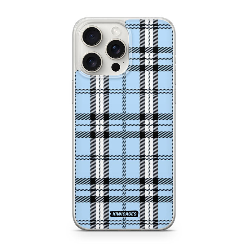 Blue Plaid - iPhone 15 Pro Max