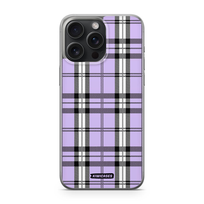 Purple Plaid - iPhone 15 Pro Max