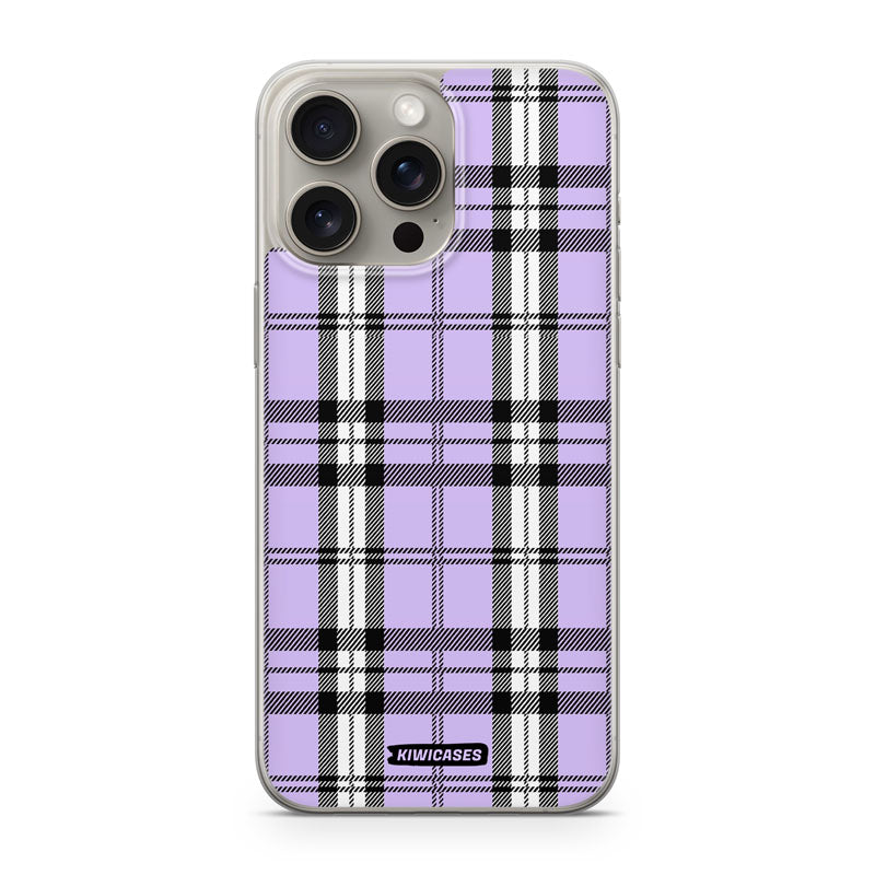 Purple Plaid - iPhone 15 Pro Max