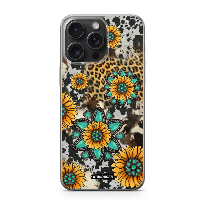 Gemstones and Sunflowers - iPhone 15 Pro Max
