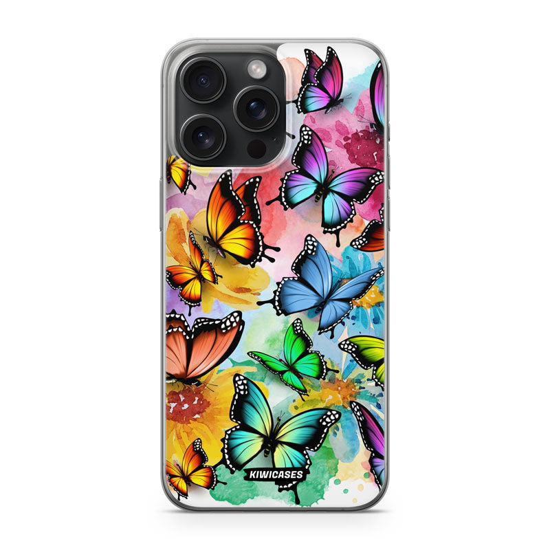 Rainbow Butterflies - iPhone 15 Pro Max