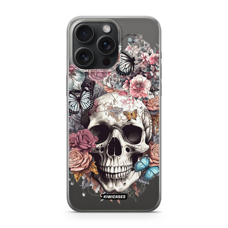 Dusty Floral Skull - iPhone 15 Pro Max