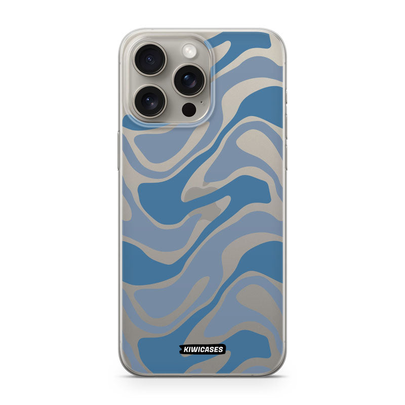 Liquid Blue Waves - iPhone 15 Pro Max
