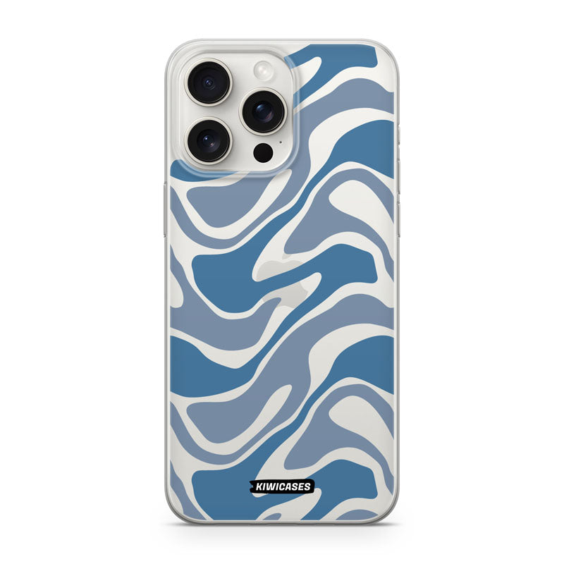 Liquid Blue Waves - iPhone 15 Pro Max