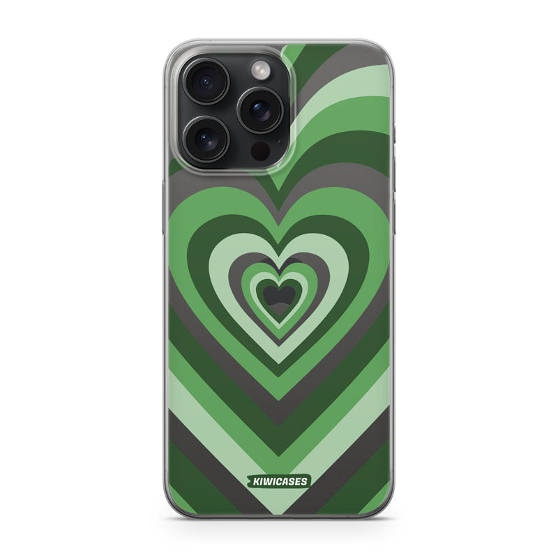 Green Hearts - iPhone 15 Pro Max