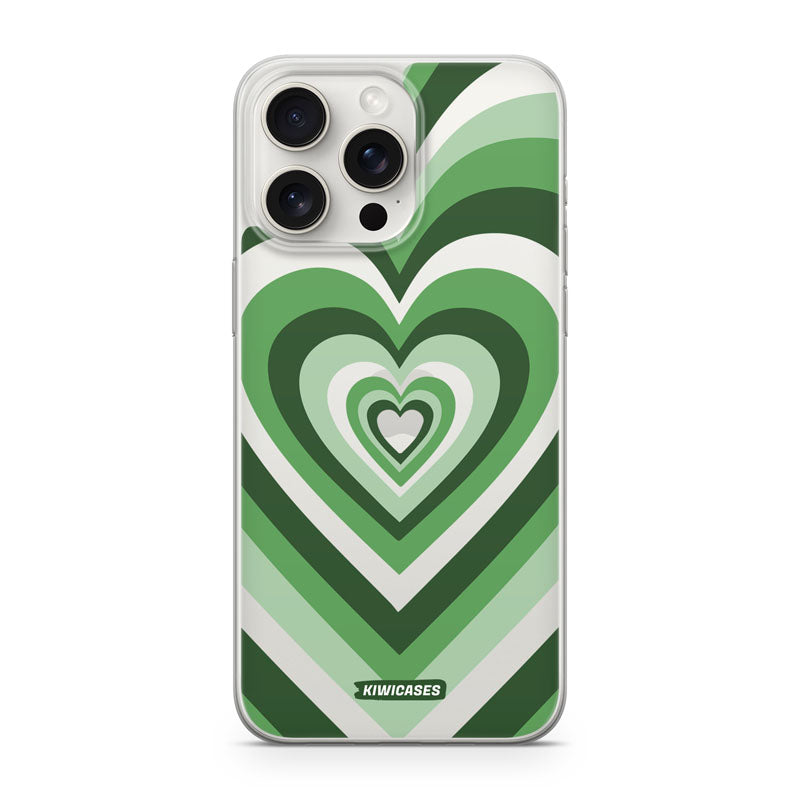 Green Hearts - iPhone 15 Pro Max