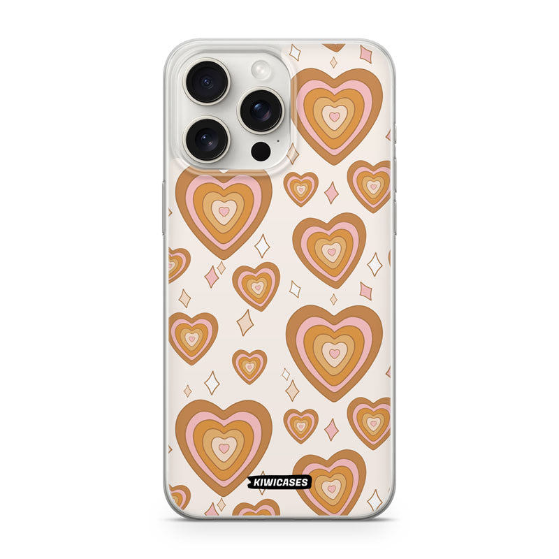 Retro Hearts - iPhone 15 Pro Max