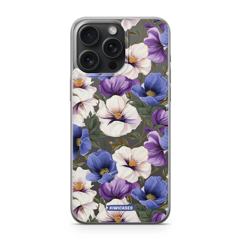 Purple Pansies - iPhone 15 Pro Max