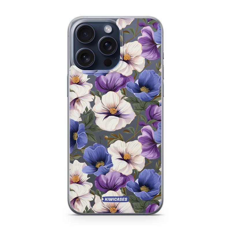 Purple Pansies - iPhone 15 Pro Max