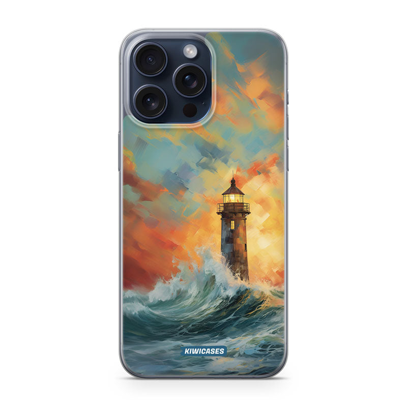 Sunset Lighthouse - iPhone 15 Pro Max