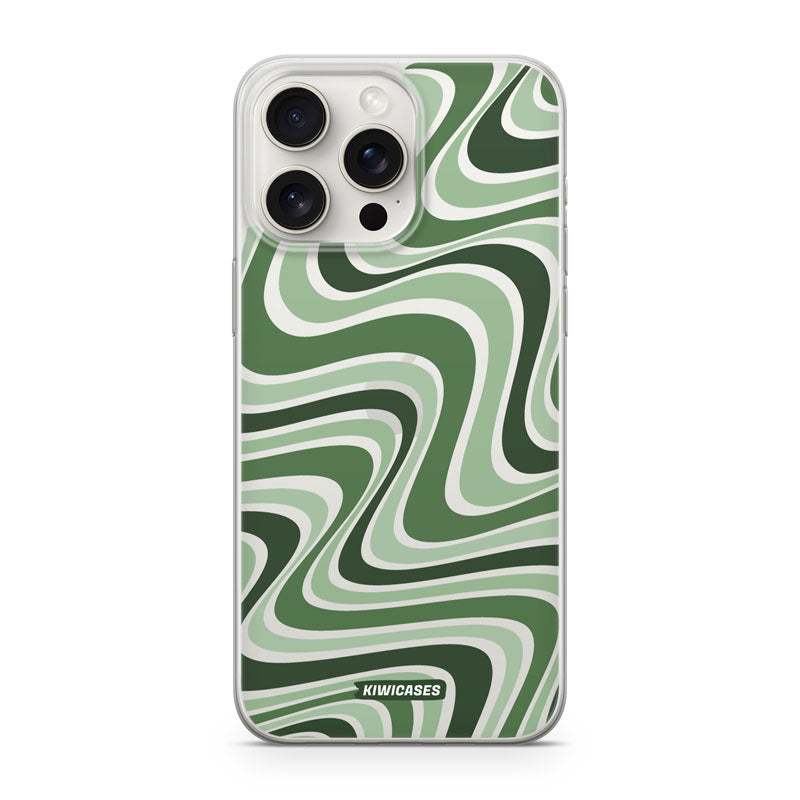 Wavey Green - iPhone 15 Pro Max