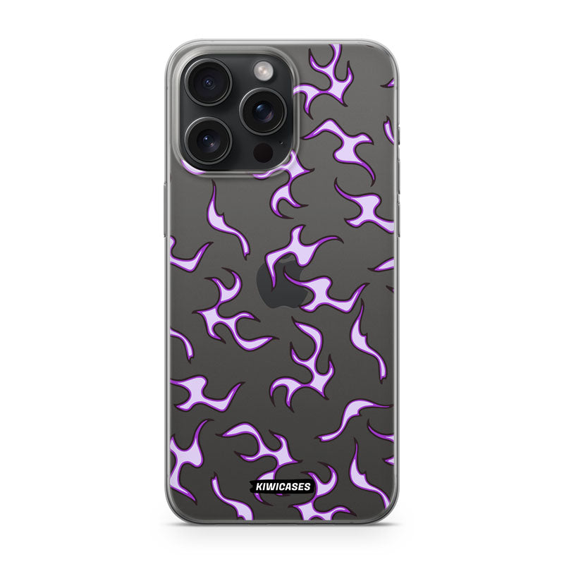 Purple Flames - iPhone 15 Pro Max