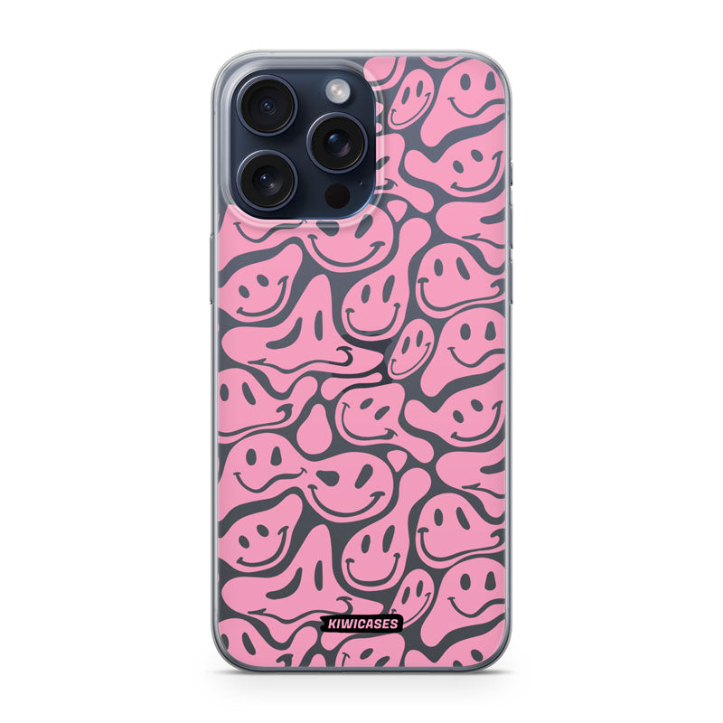 Pink Acid Face - iPhone 15 Pro Max