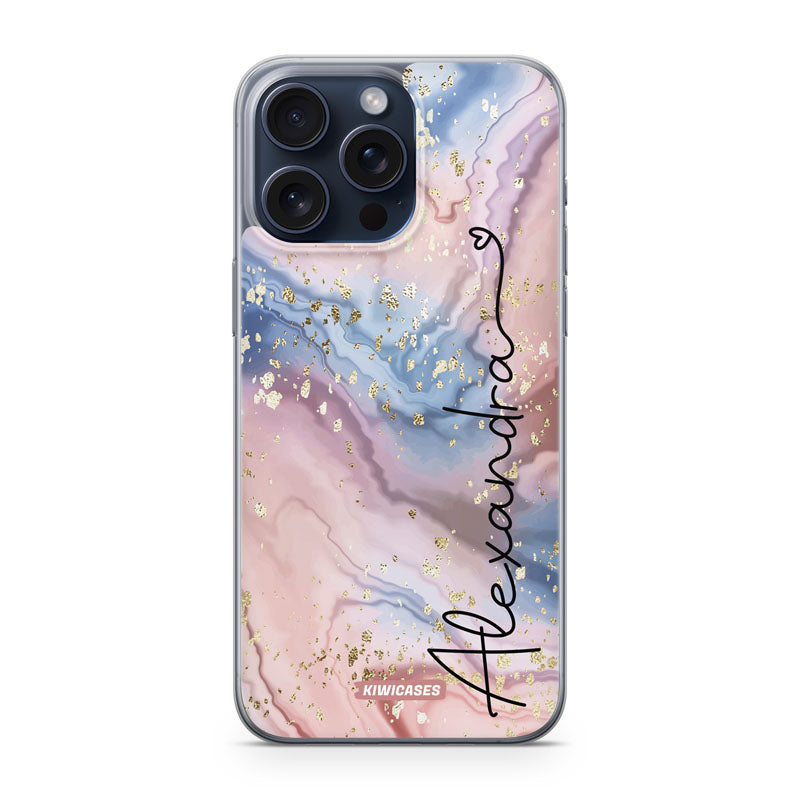 Blue Swirl Watercolour - iPhone 15 Pro Max - Custom