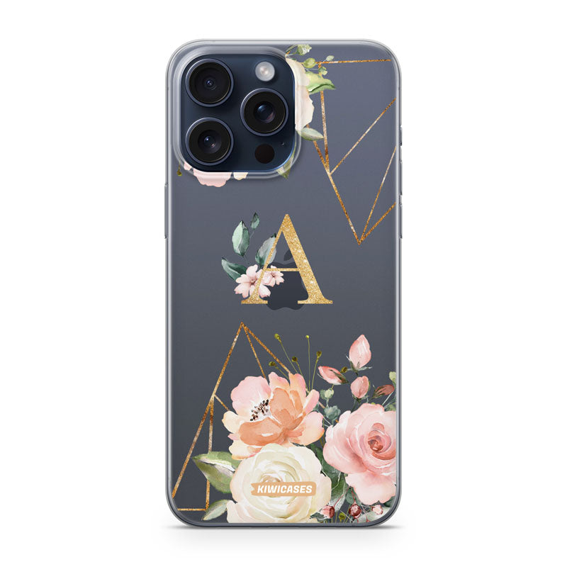 Floral Initials - iPhone 15 Pro Max - Custom