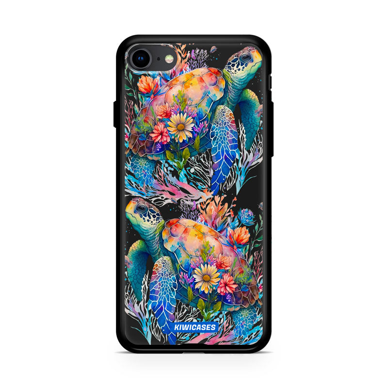 Floral Turtles - iPhone SE/6/7/8