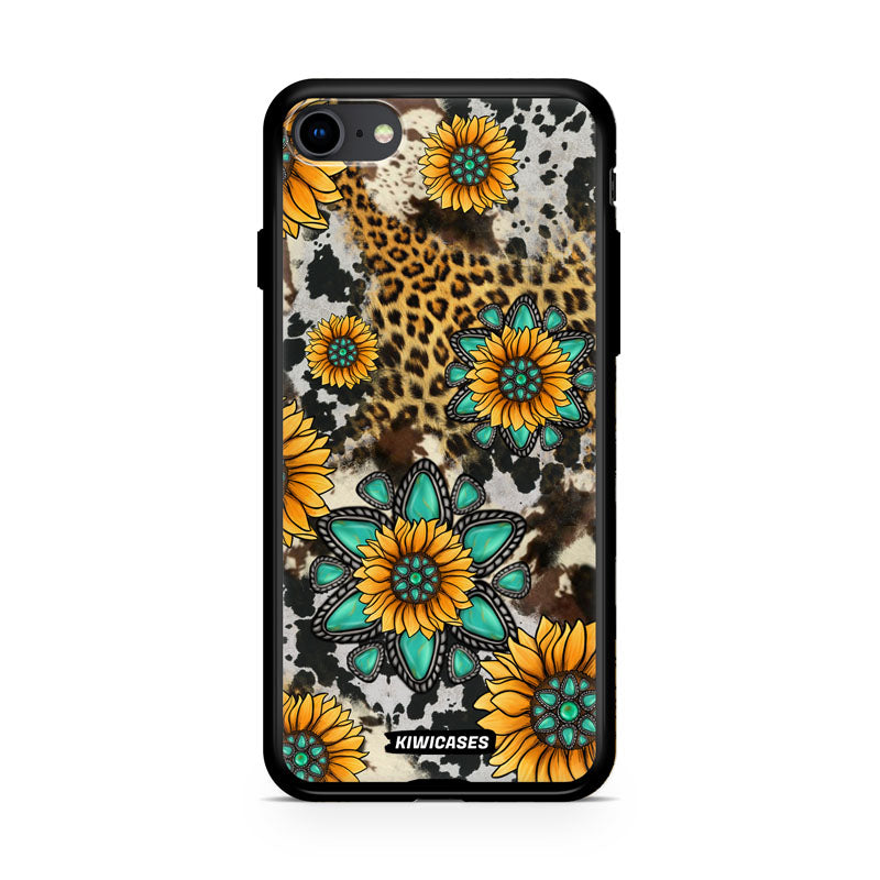 Gemstones and Sunflowers - iPhone SE/6/7/8