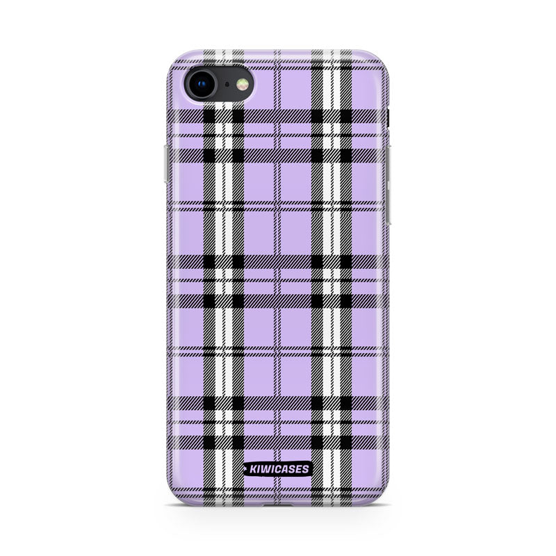 Purple Plaid - iPhone SE/6/7/8