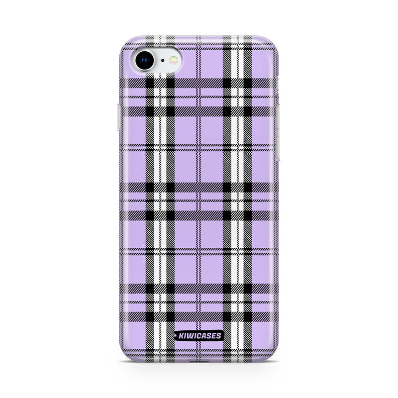 Purple Plaid - iPhone SE/6/7/8