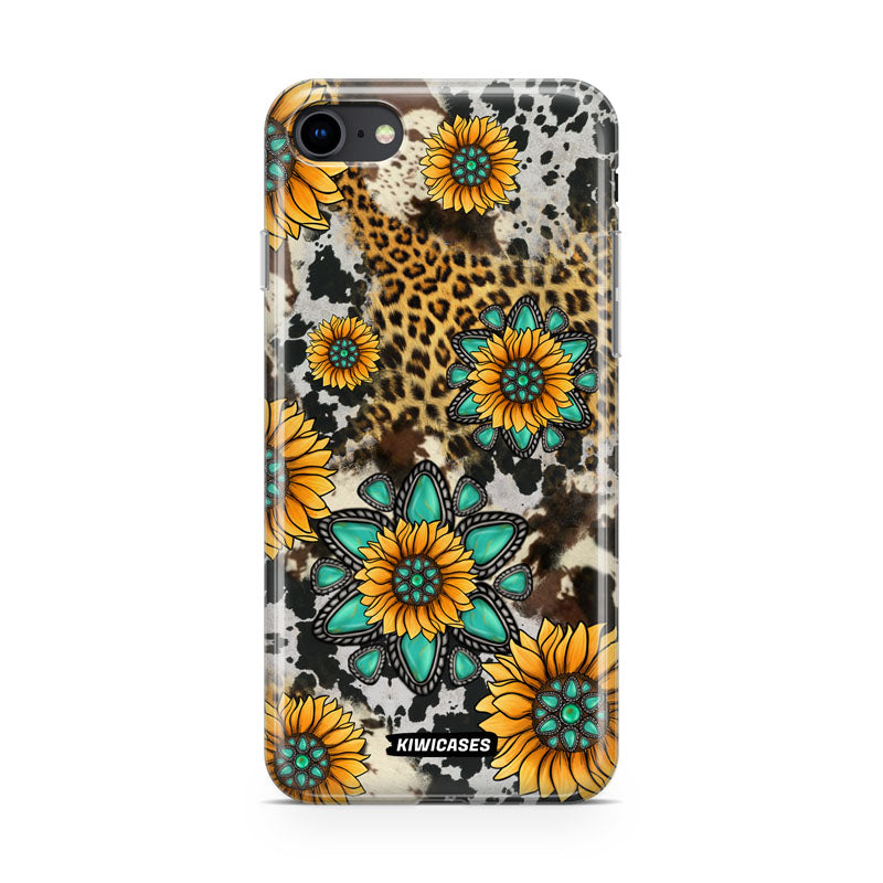 Gemstones and Sunflowers - iPhone SE/6/7/8