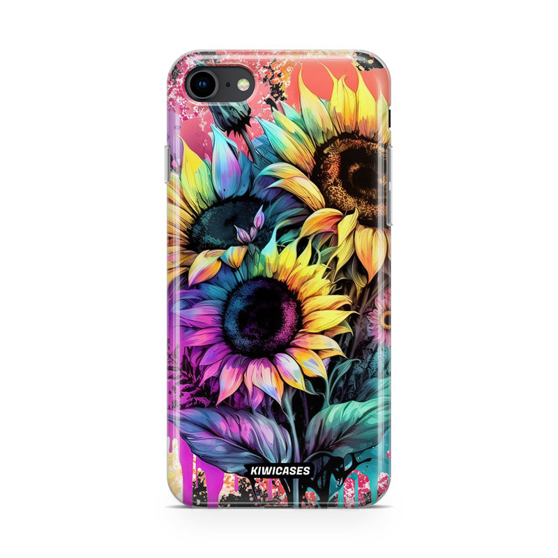 Neon Sunflowers - iPhone SE/6/7/8