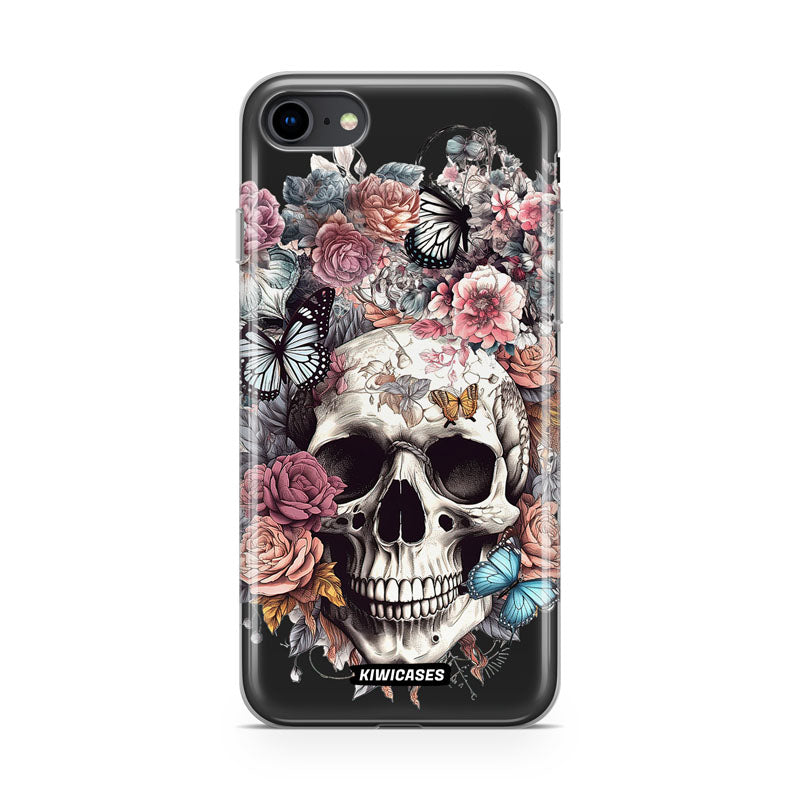 Dusty Floral Skull - iPhone SE/6/7/8