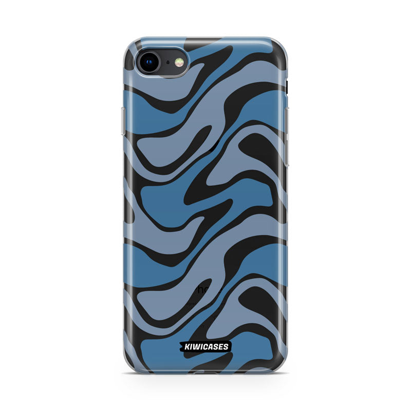 Liquid Blue Waves - iPhone SE/6/7/8
