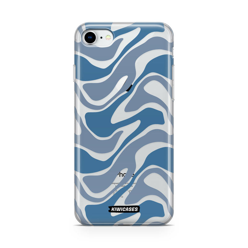 Liquid Blue Waves - iPhone SE/6/7/8